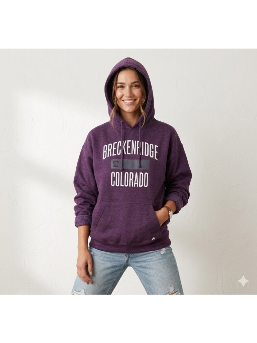 Outfitters Trading Co. Breckenridge Colorado Pullover Hoodie Purple Size XXL